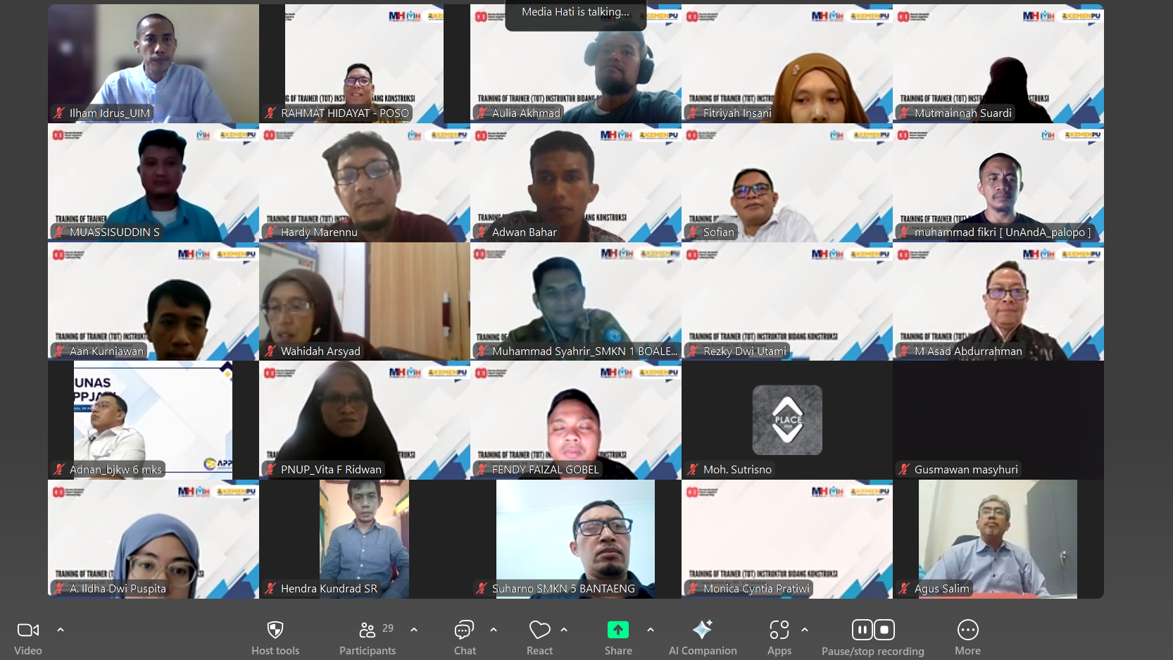 Pelatihan ToT (Training of Trainers) Instruktur Junior